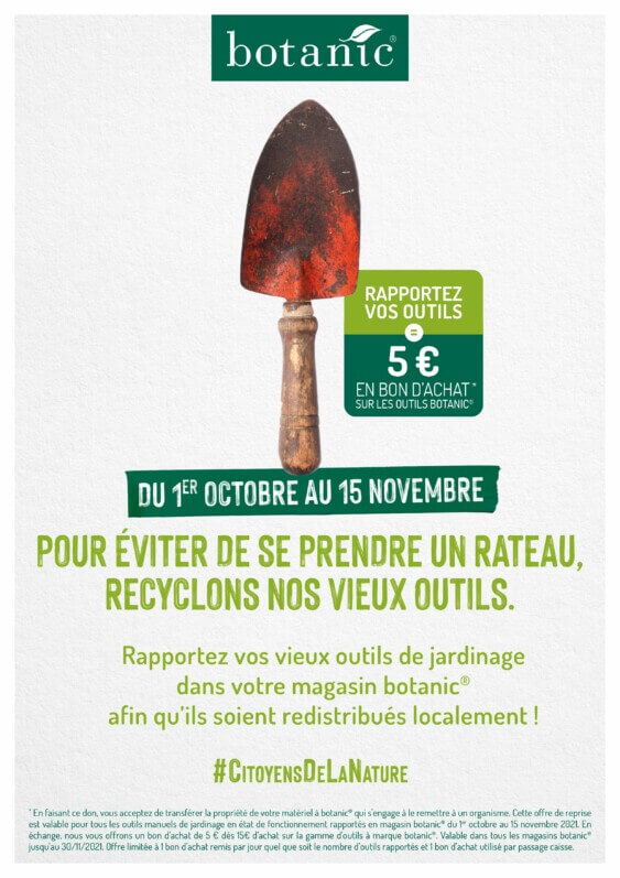 Lire la suite à propos de l’article Jardinage solidaire : botanic lance l’édition automne de la collecte des vieux outils de jardinage