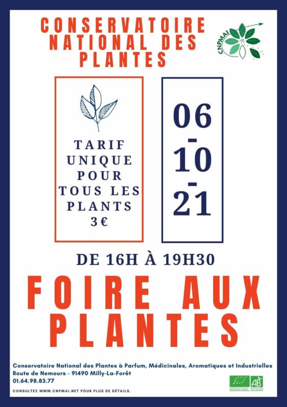Lire la suite à propos de l’article Foire aux plantes à Milly-la-Forêt le 6 octobre 2021