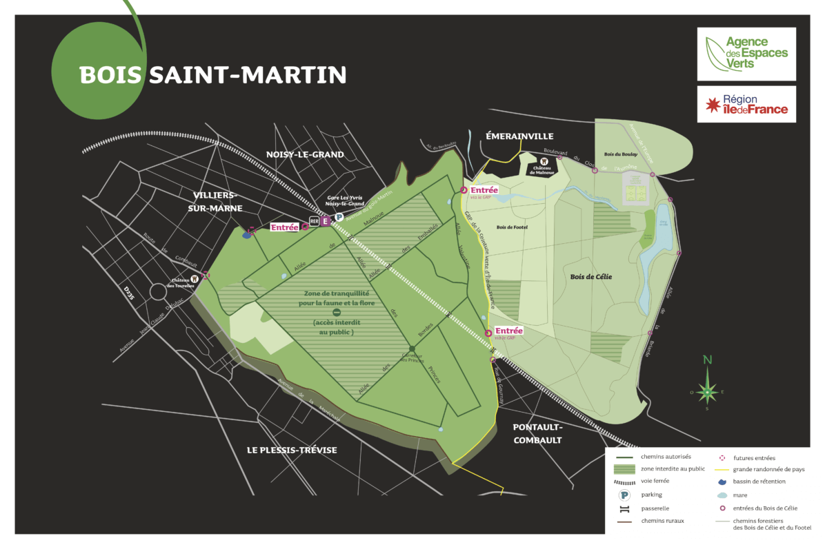 Lire la suite à propos de l’article Bois Saint-Martin : 280 hectares de nature aux portes de Paris désormais accessibles au public depuis le 20 novembre 2021