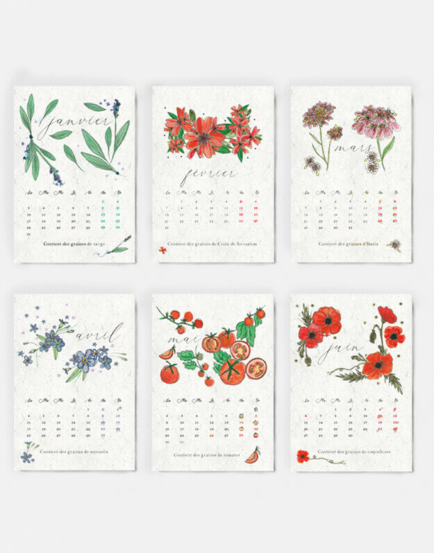 Calendriers 2022, Papierfleur