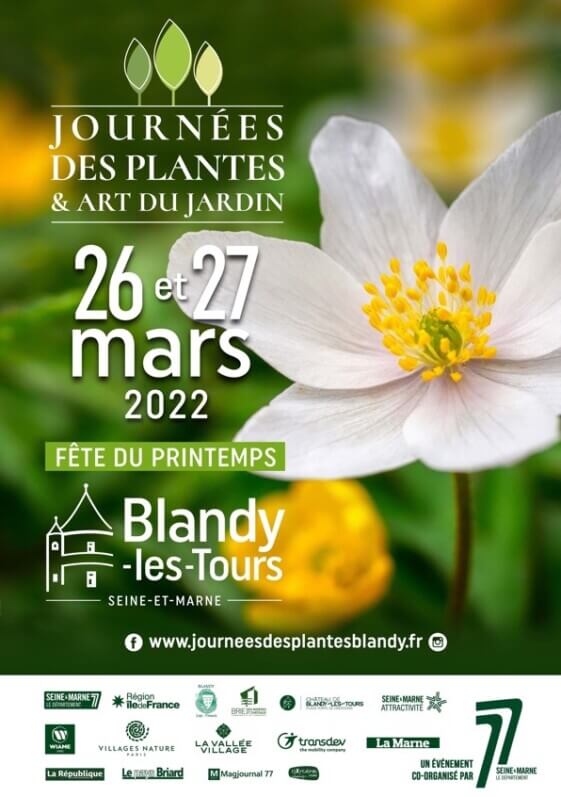 6ème édition des Journées des Plantes & Art du Jardin à Brandy-les-Tours (77) les 26 et 27 mars 2022
