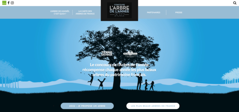 Concours Arbre de l'Année 2022, ONF, Terre Sauvage