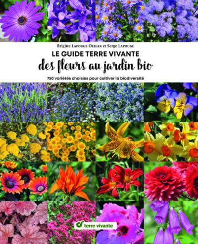 Le Guide Terre vivante des fleurs au jardin bio. 750 variétés choisies pour cultiver la biodiversité. Brigitte Lapouge-Déjean, Éditions Terre Vivante, mars 2022.