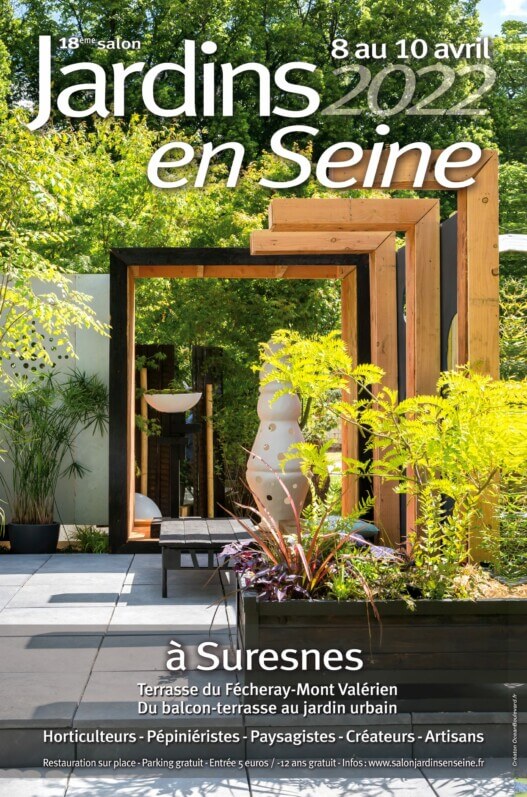 18ème édition du salon Jardins en Seine du 8 au 10 avril 2022