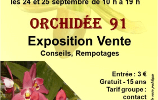 Orchidées en fête les 23, 24 et 25 septembre 2022 à Ballancourt-sur-Essonne (91)