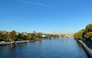 La Seine vue du Pont Neuf, Paris (75)