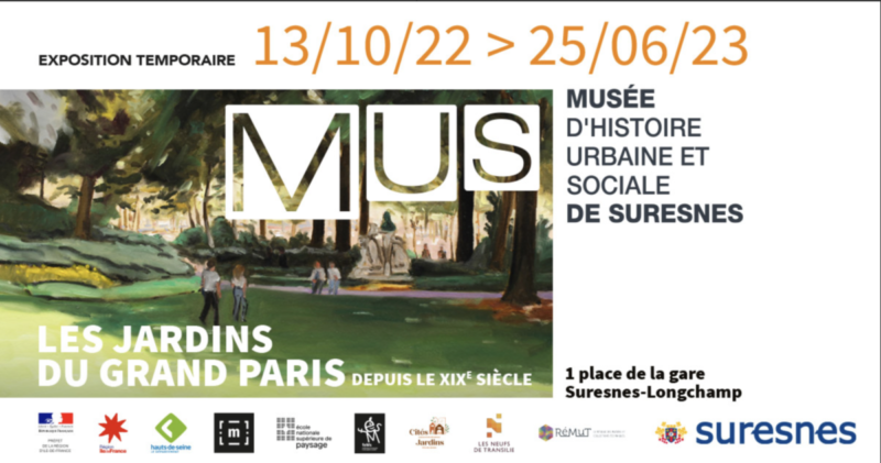 Les Jardins du Grand Paris: nouvelle exposition du MUS