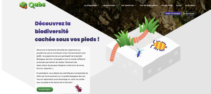 Nouveau programme de sciences participatives sur la qualité biologique des sols : QUBS