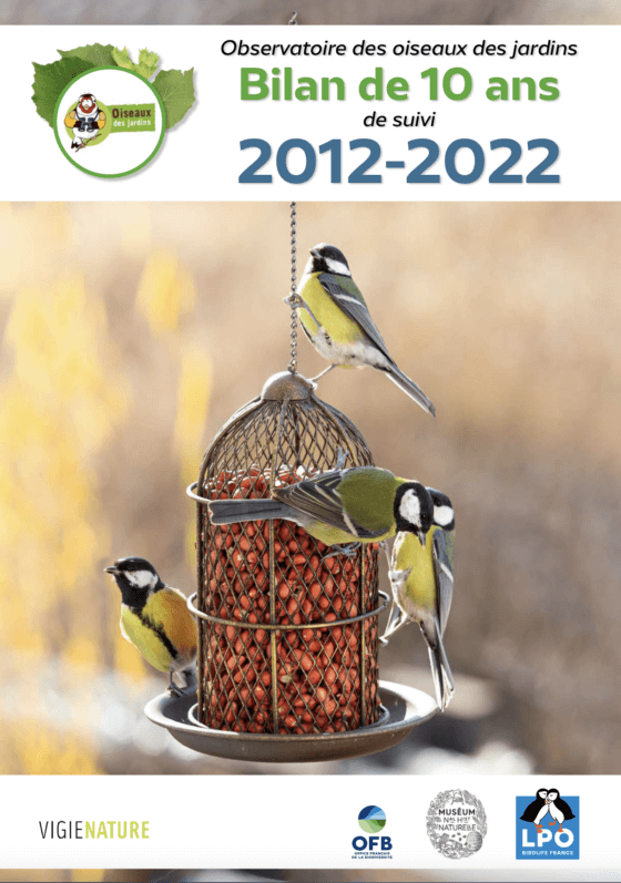 Observatoire des oiseaux des jardins, bilan suivi 2012-2022