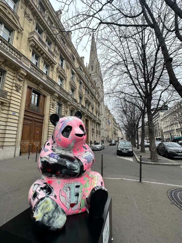 Ba le Panda, Julien Marinetti, Mendelsohn Art Gallery, avenue Goerges V, Paris 8e (75)