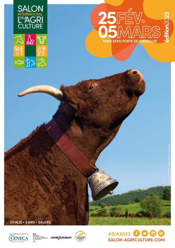 Affiche du Salon International de l'Agriculture 2023 du 25 février au 5 mars 2023, photo PPARCHET / SIA23