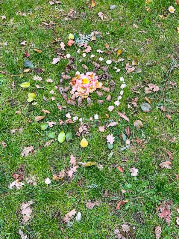 Land art en fin d'hiver dans le Parc floral, Paris 12e (75)