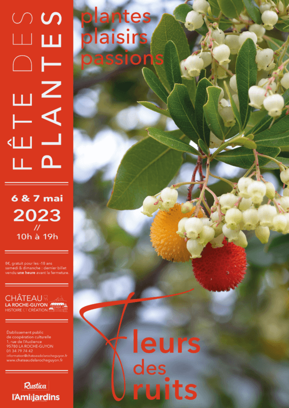 Les 6 et 7 mai 2023, fête des plantes "Plantes Plaisirs Passions" au Château de La Roche-Guyon (95)