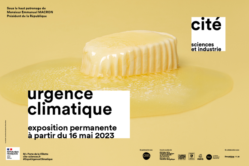 URGENCE CLIMATIQUE, nouvelle exposition permanente à partir du 16 mai 2023 à la Cité des sciences et de l'industrie (Paris 19e)