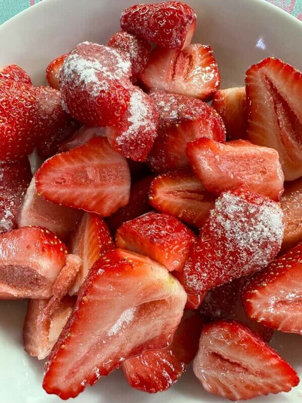 Mes premières fraises, fraises Mariguette, dessert, Paris 19e (75)