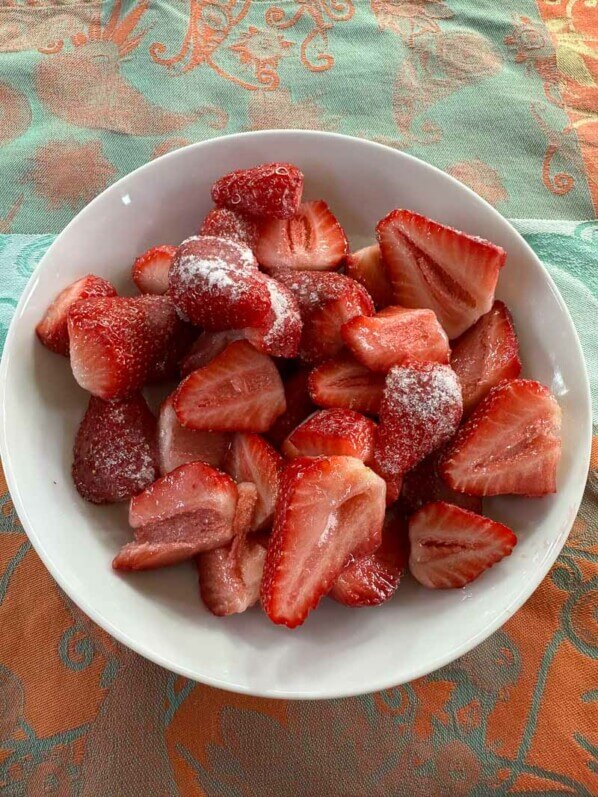 Mes premières fraises, fraises Mariguette, dessert, Paris 19e (75)