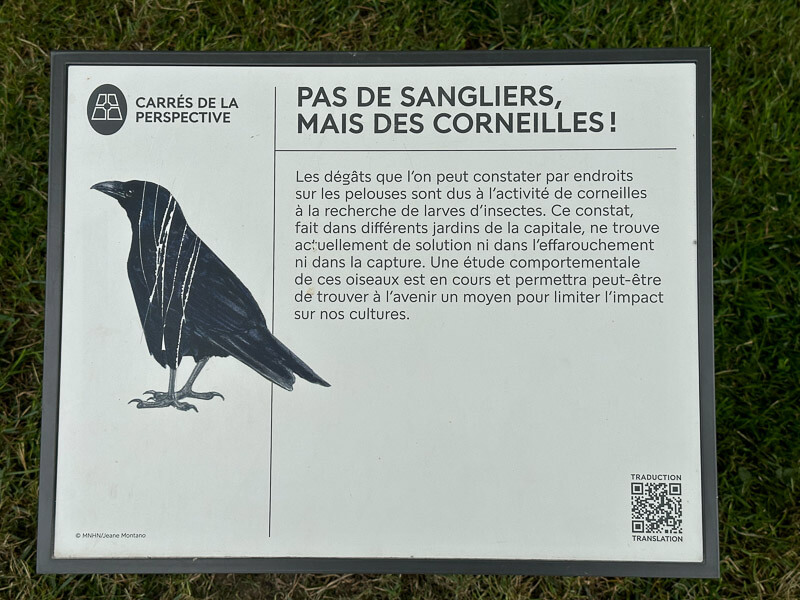 Signalétique dans le Jardin des plantes, Paris 5e (75)