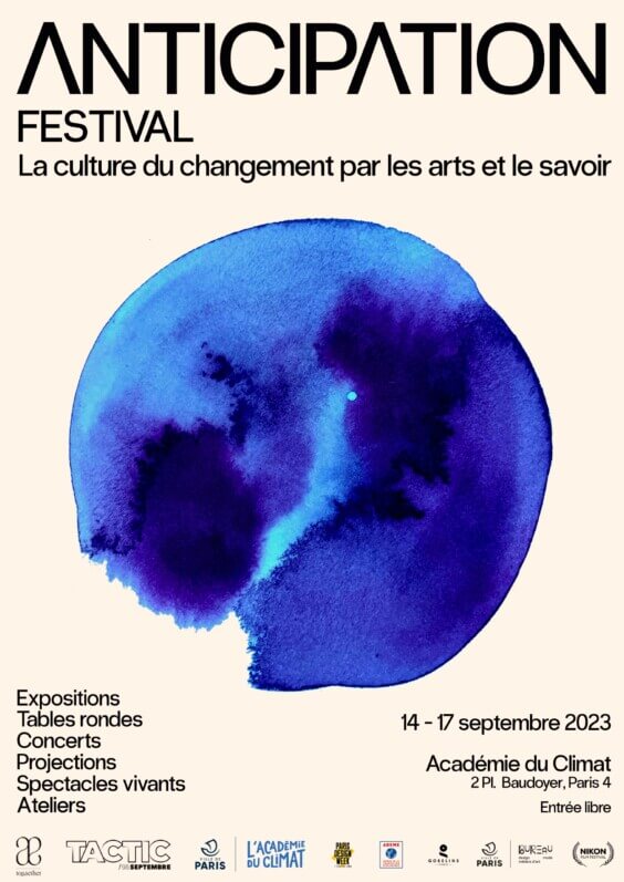 Lire la suite à propos de l’article Festival Anticipation du 14 au 17 Septembre 2023 à l’Académie du Climat (Paris 4e)