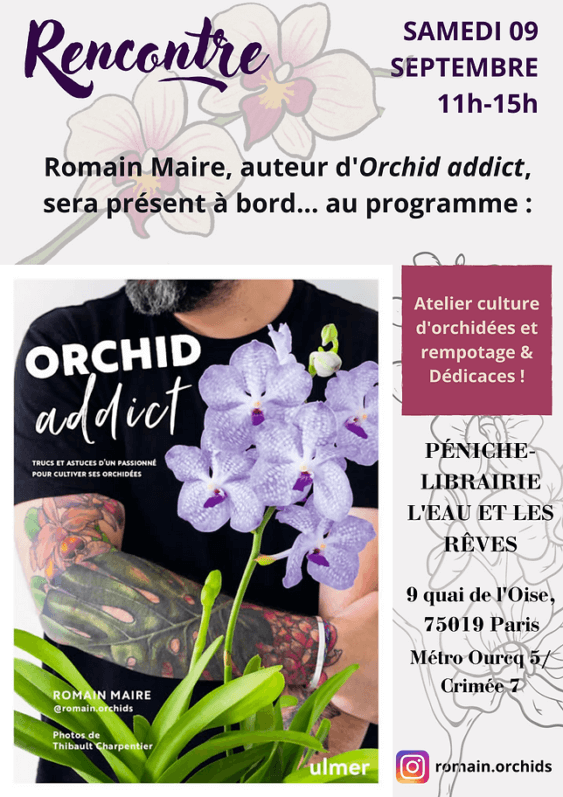 Rencontre_Romain Maire, Péniche Café:Librairie botanique L'eau Et Les Rêves