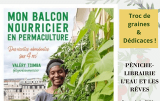 Rencontre Valéry Tsimba, Péniche Café:Librairie botanique L'eau Et Les Rêves