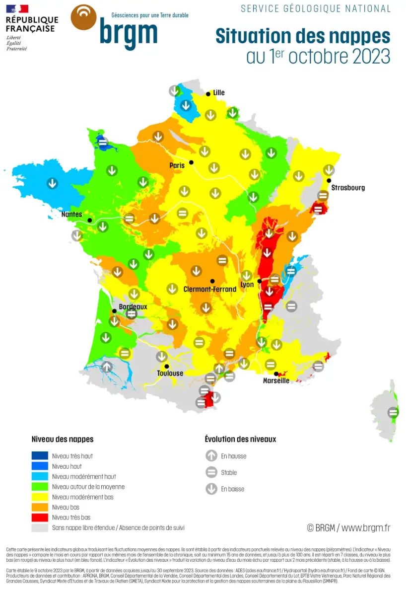 Lire la suite à propos de l’article Sécheresse : le Gouvernement appelle à la sobriété après un nouveau bilan de la situation hydrologique