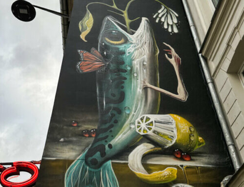 Street art dans la rue de la Roquette, Paris 11e (75)