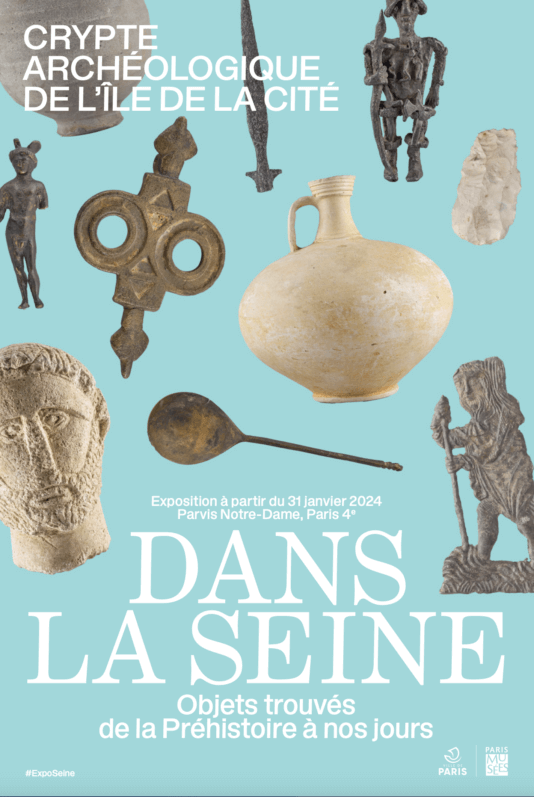 Exposition "Dans la Seine Objets trouvés de la Préhistoire à nos jours" à Paris à partir du 31 janvier 2024