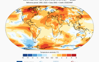 Surface temperature anomaly annual 2023