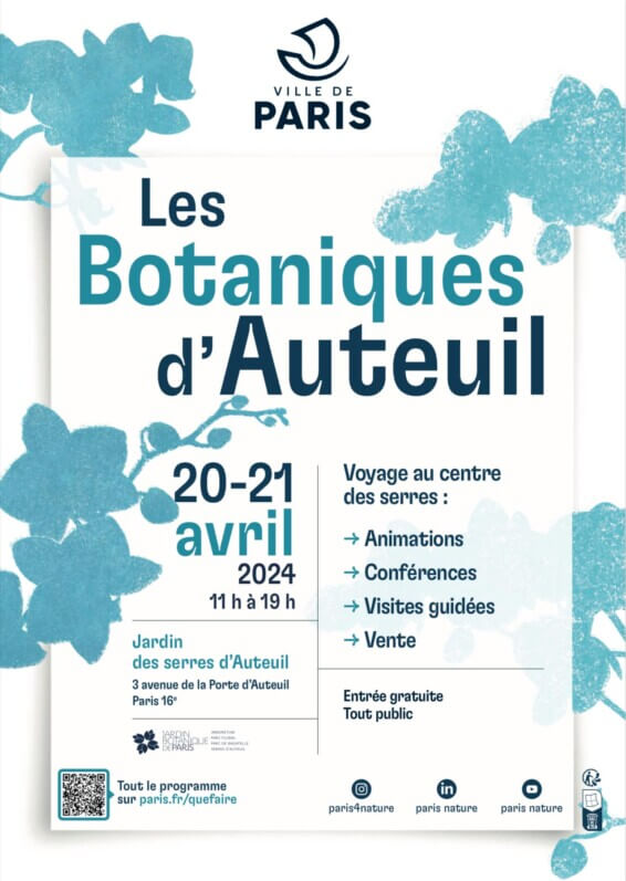 Lire la suite à propos de l’article Les Botaniques d’Auteuil les 20 et 21 avril 2024