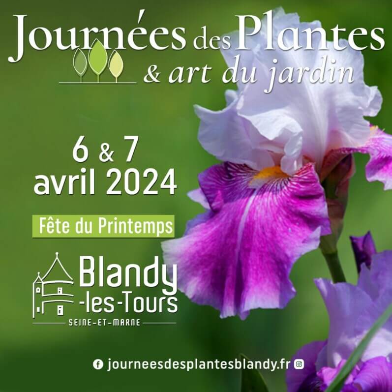 Lire la suite à propos de l’article Journées des Plantes & Art du Jardin, fête du printemps, Blandy-Les-Tours (77), les 6 et 7avril 2024