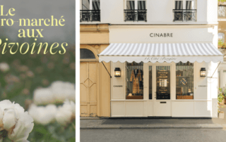 Marché aux fleurs, boutique Cinabre, Paris, 29 avril 2024