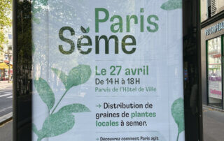 Paris Sème le 27 avril 2024 sur le parvis de l'Hôtel de Ville