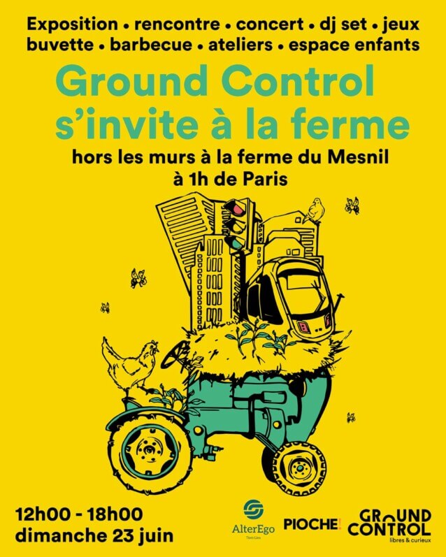 Lire la suite à propos de l’article Événement “Ground Control s’invite à la ferme” le dimanche 23 juin 2024