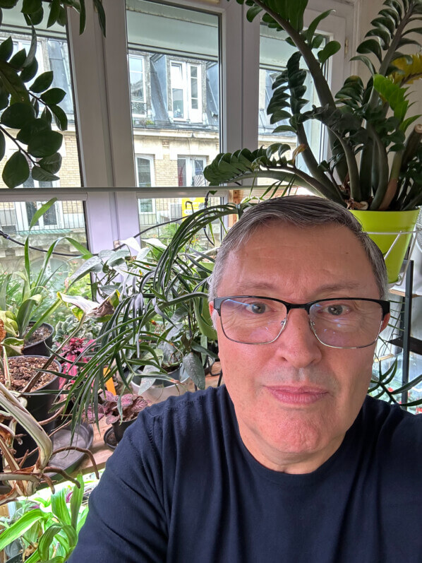 Autoportrait (selfie) d'Alain Delavie, Paris 19e (75)