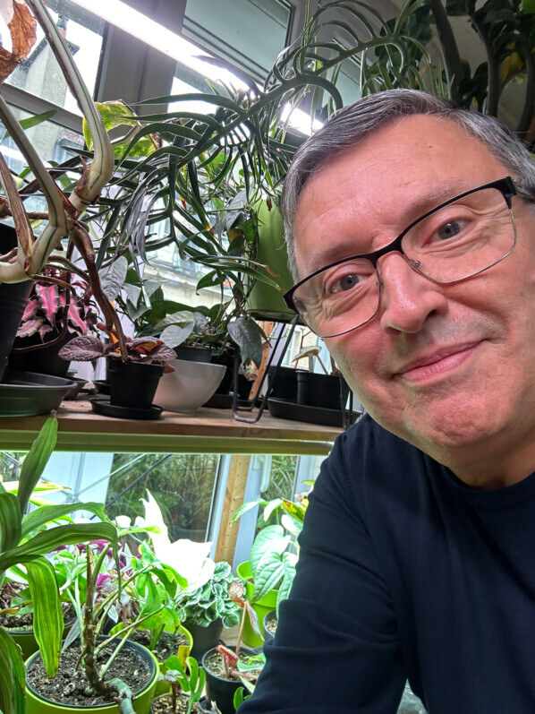 Autoportrait (selfie) d'Alain Delavie, Paris 19e (75)