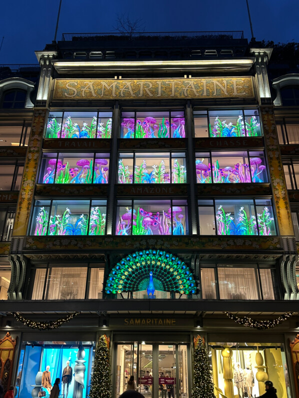 Décorations de Noël, Samaritaine, Paris 1er (75)