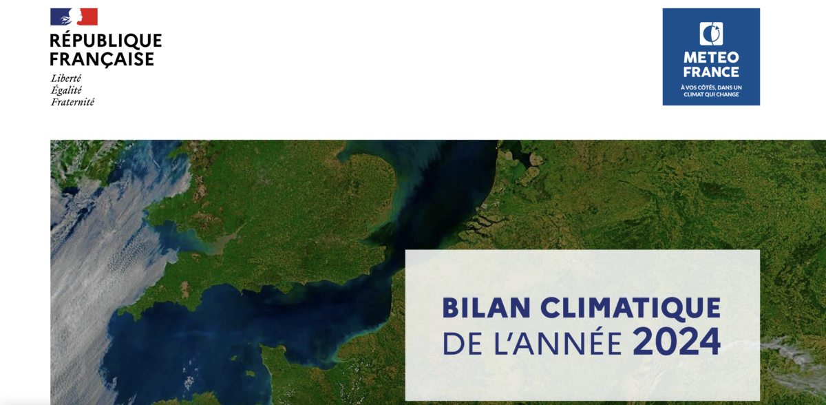 Bulletin climatique de l'année 2024, Météo France