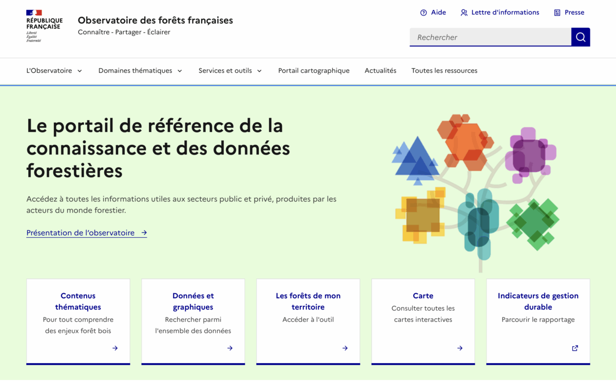 Lancement de la nouvelle version du site de l’Observatoire des forêts françaises