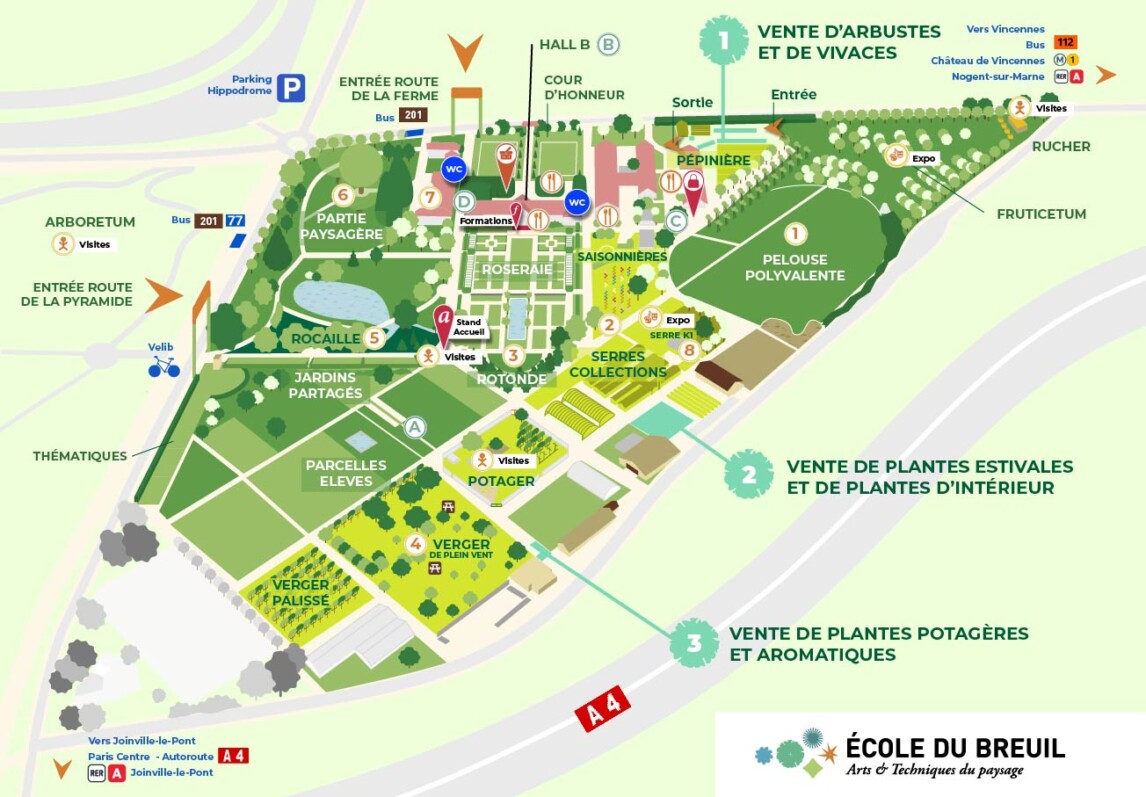 Plan de la Fête de l'École Du Breuil les 17 et 18 mai 2025