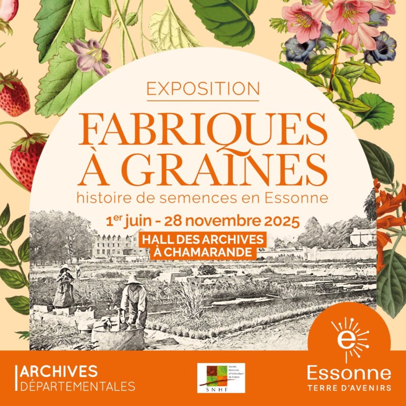 Lire la suite à propos de l’article Exposition “Fabrique à graines, histoire de semences en Essonne” jusqu’au 28 novembre 2025