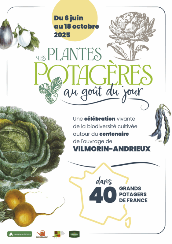 Exposition "Les plantes potagères au goût du jour" dans les plus grands potagers de France 