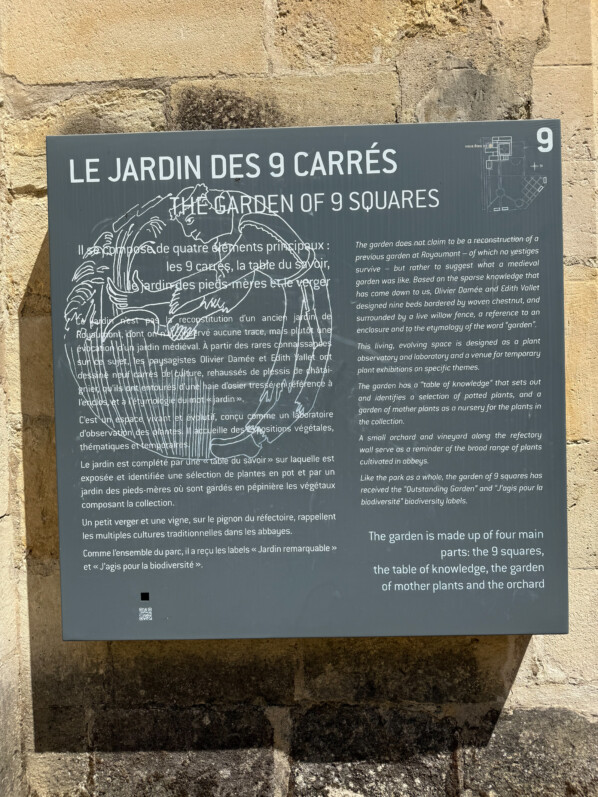 Jardin des 9 carrés, Abbaye de Royaumont (95)